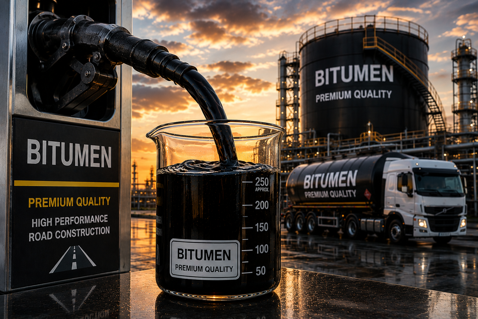 Bitumen road construction
