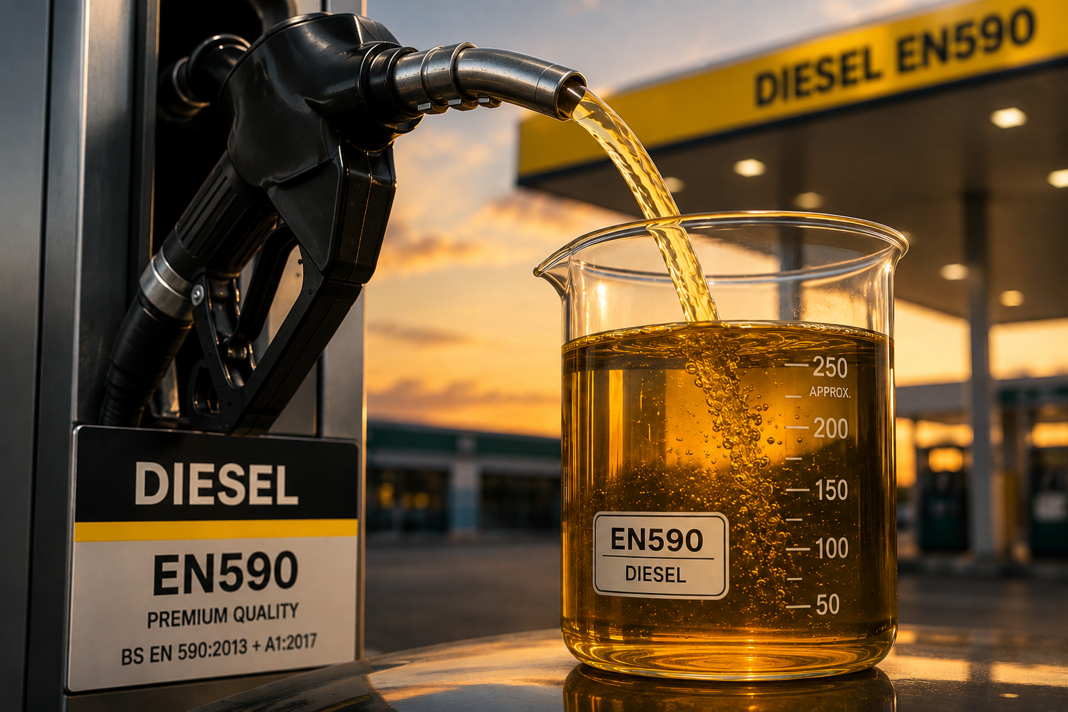 EN590 diesel fuel storage